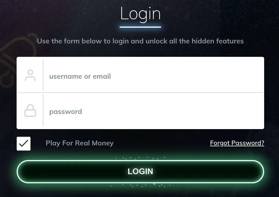 buzzluck-casino login page
